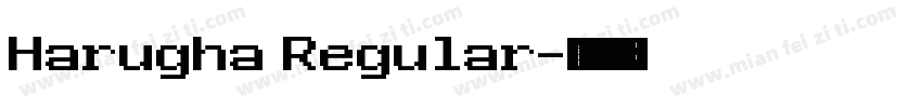 Harugha Regular字体转换